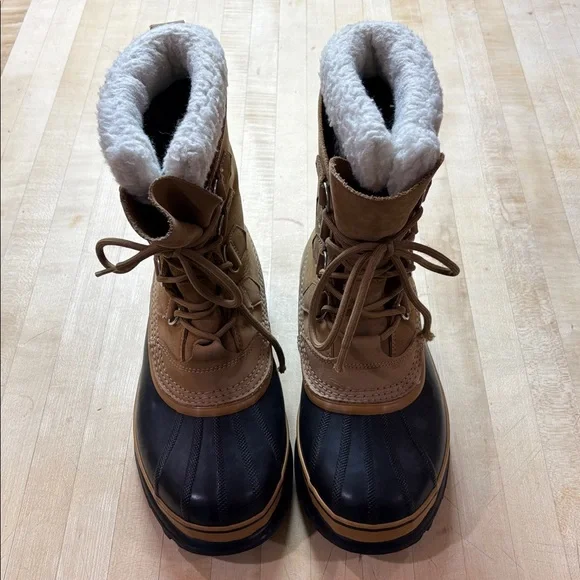 Sorel Caribou Women’s Winter Waterproof Snow Boot Buff Size 9 - Picture 4 of 11